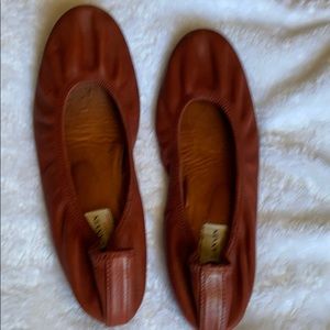 LANVIN Paris leather ballerina flats